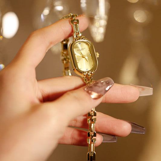 ETHEREAL Oval Gold Quartz Watch